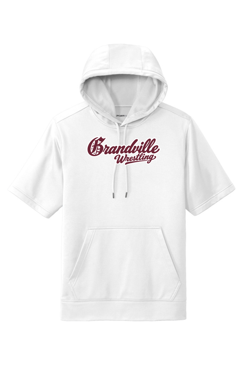 Grandville Wrestling DTF Sport-Wick Fleece Short Sleeve Hooded Pullover