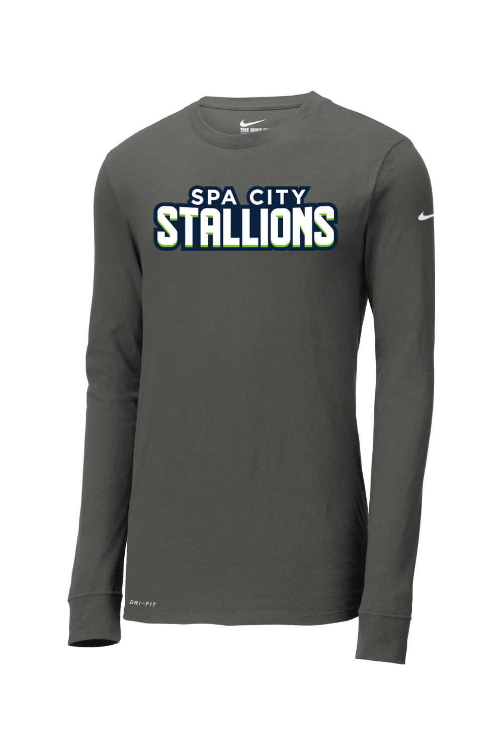 Spa City Stallions DTF Nike Dri-FIT Cotton/Poly Long Sleeve Tee