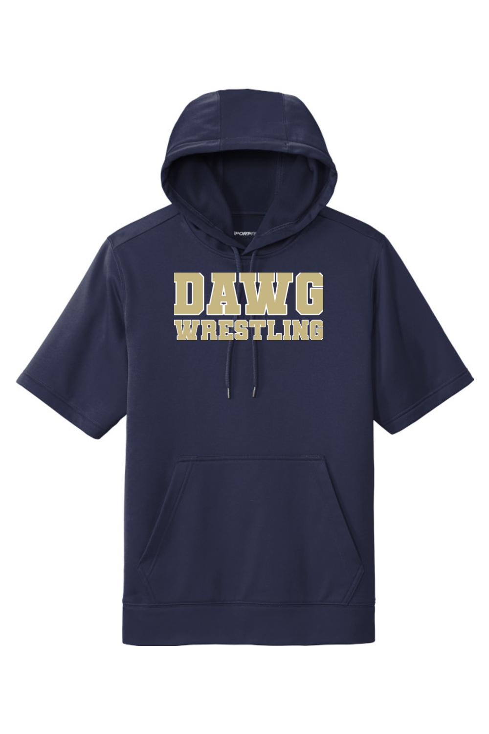 Otsego Middle School Wrestling DTF Sport-Wick Fleece Short Sleeve Hooded Pullover