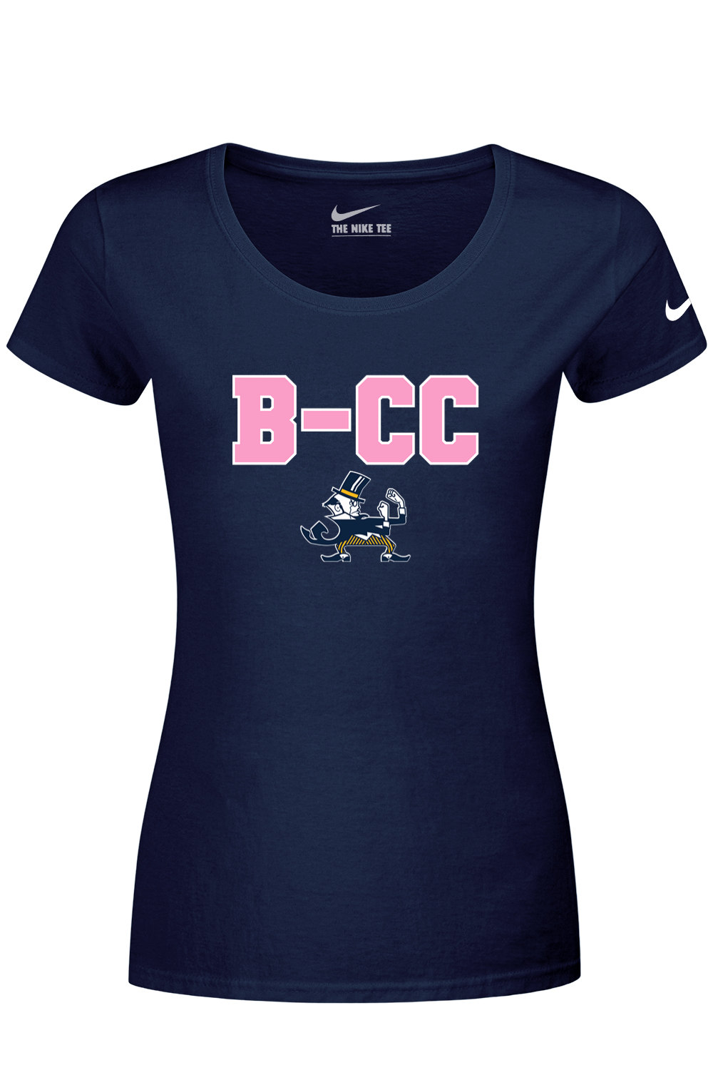 B-CC Wrestling DTF Nike Ladies Dri-FIT Cotton/Poly Scoop Neck Tee