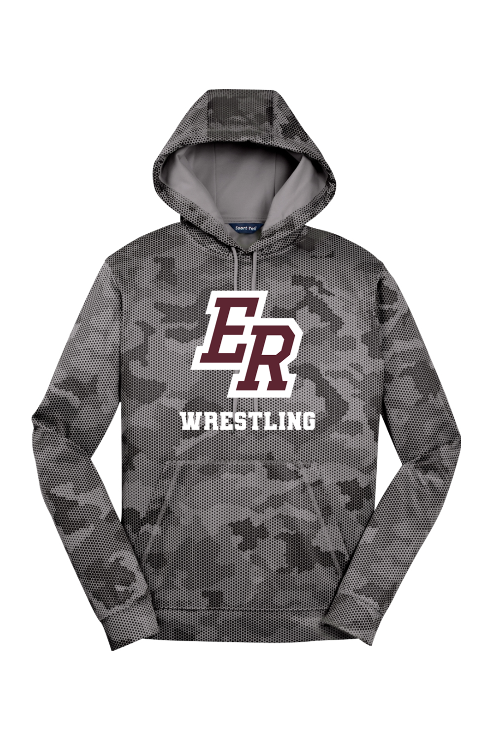 Eaton Rapids Wrestling DTF Sport-Wick CamoHex Fleece Hooded Pullover
