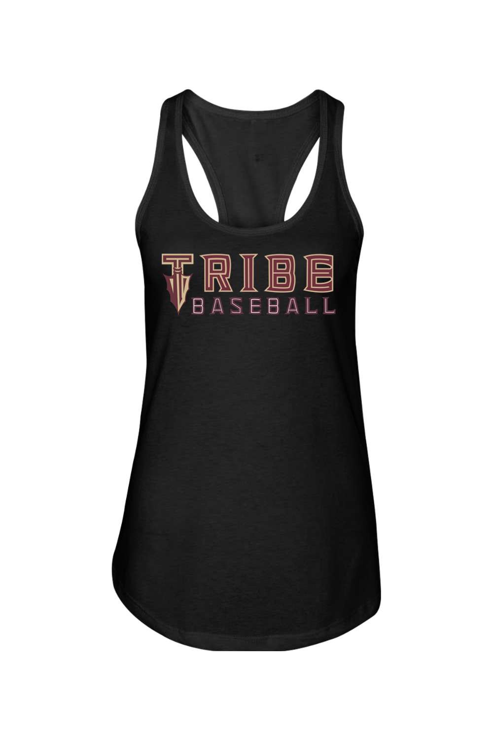 Tribe Baseball Ladies Racerback Tank