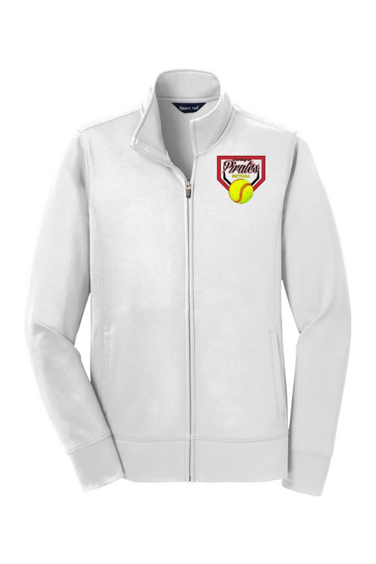 Cardington Pirates Softball DTF Ladies Sport-Wick Fleece Full-Zip Jacket