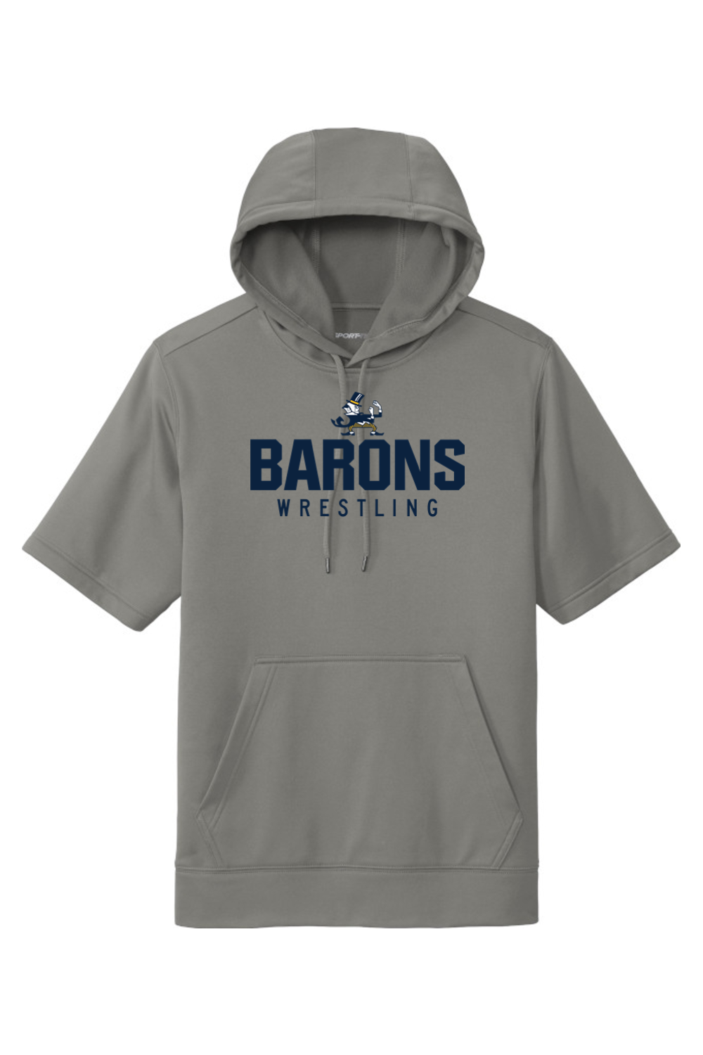 B-CC Wrestling DTF Sport-Wick Fleece Short Sleeve Hooded Pullover