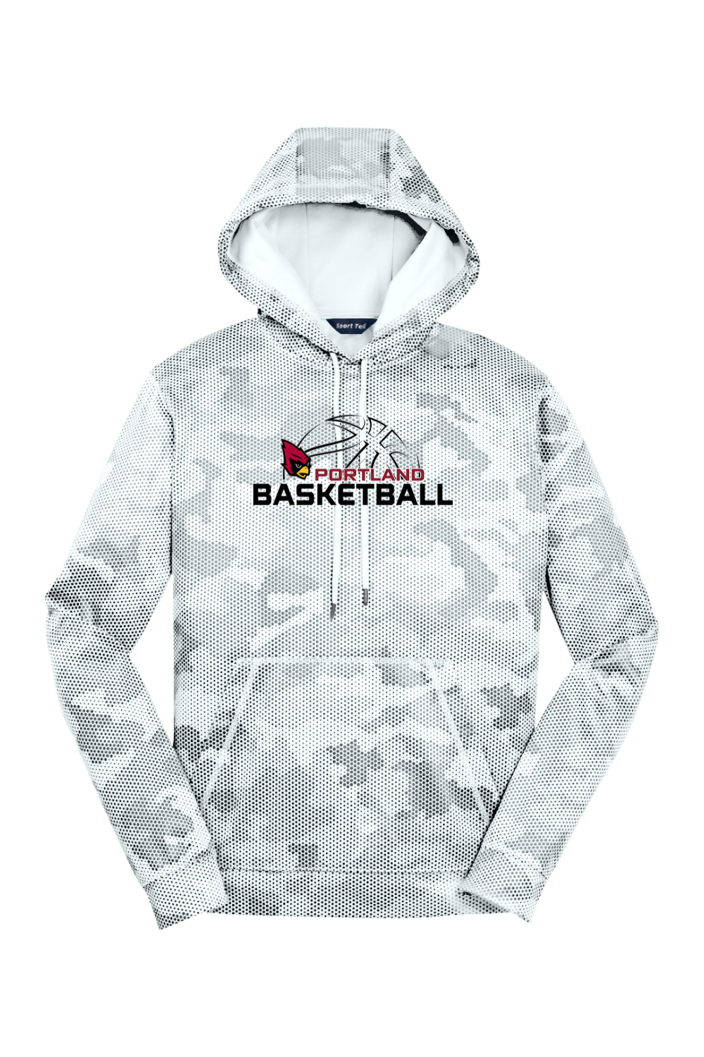 Portland Raider Basketball Camo Fleece Hooded Pullover