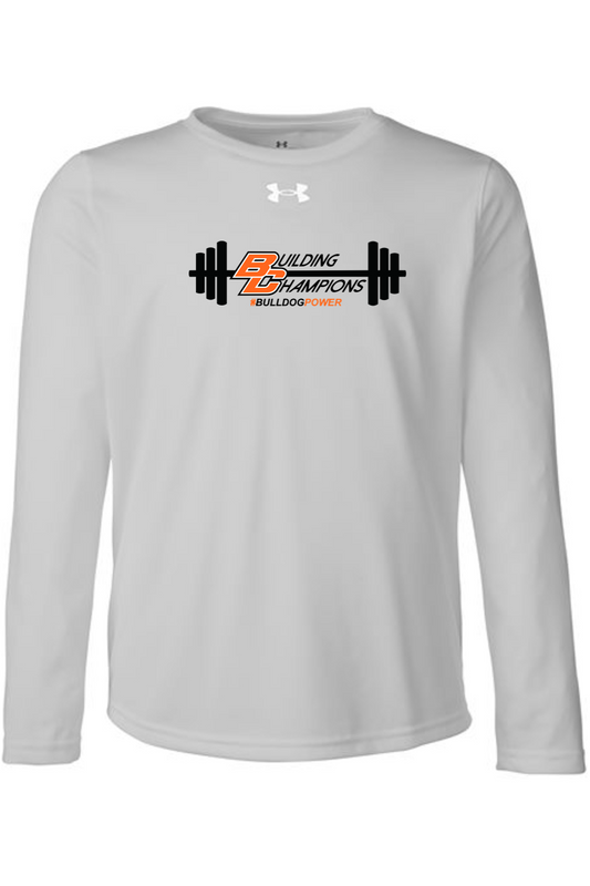 Bulldog Power DTF Under Armour Youth Tech Team Long Sleeve T-Shirt