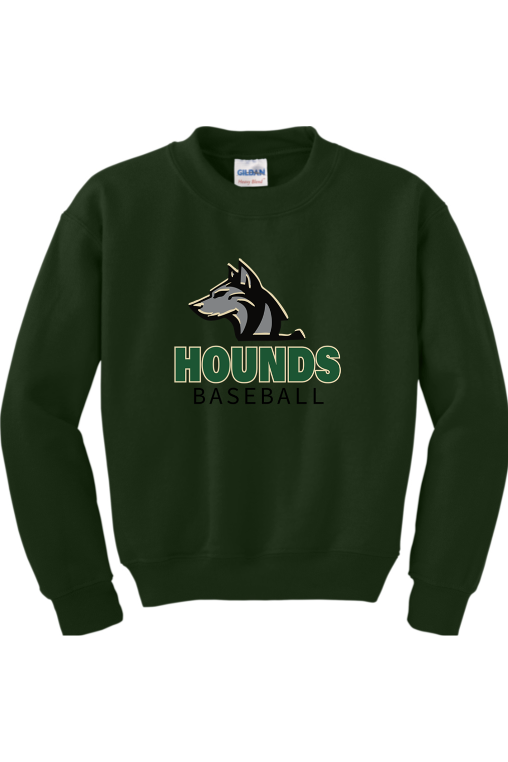 Hounds Baseball Youth Heavy Blend Crewneck Sweatshirt