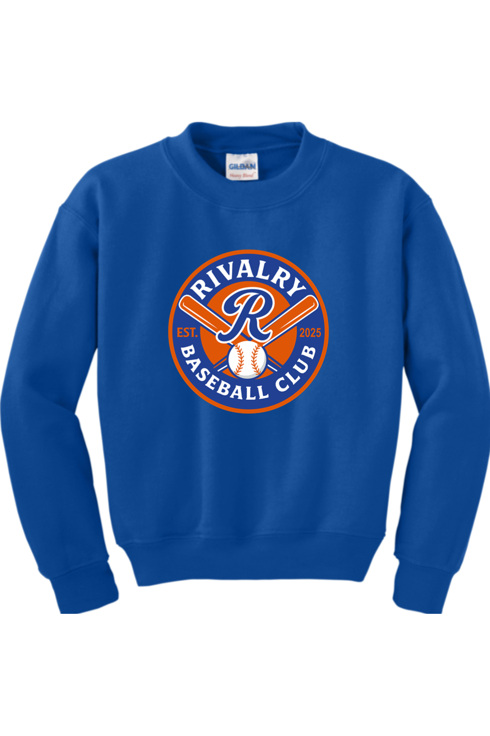 Rivalry Baseball DTF Youth Heavy Blend Crewneck Sweatshirt