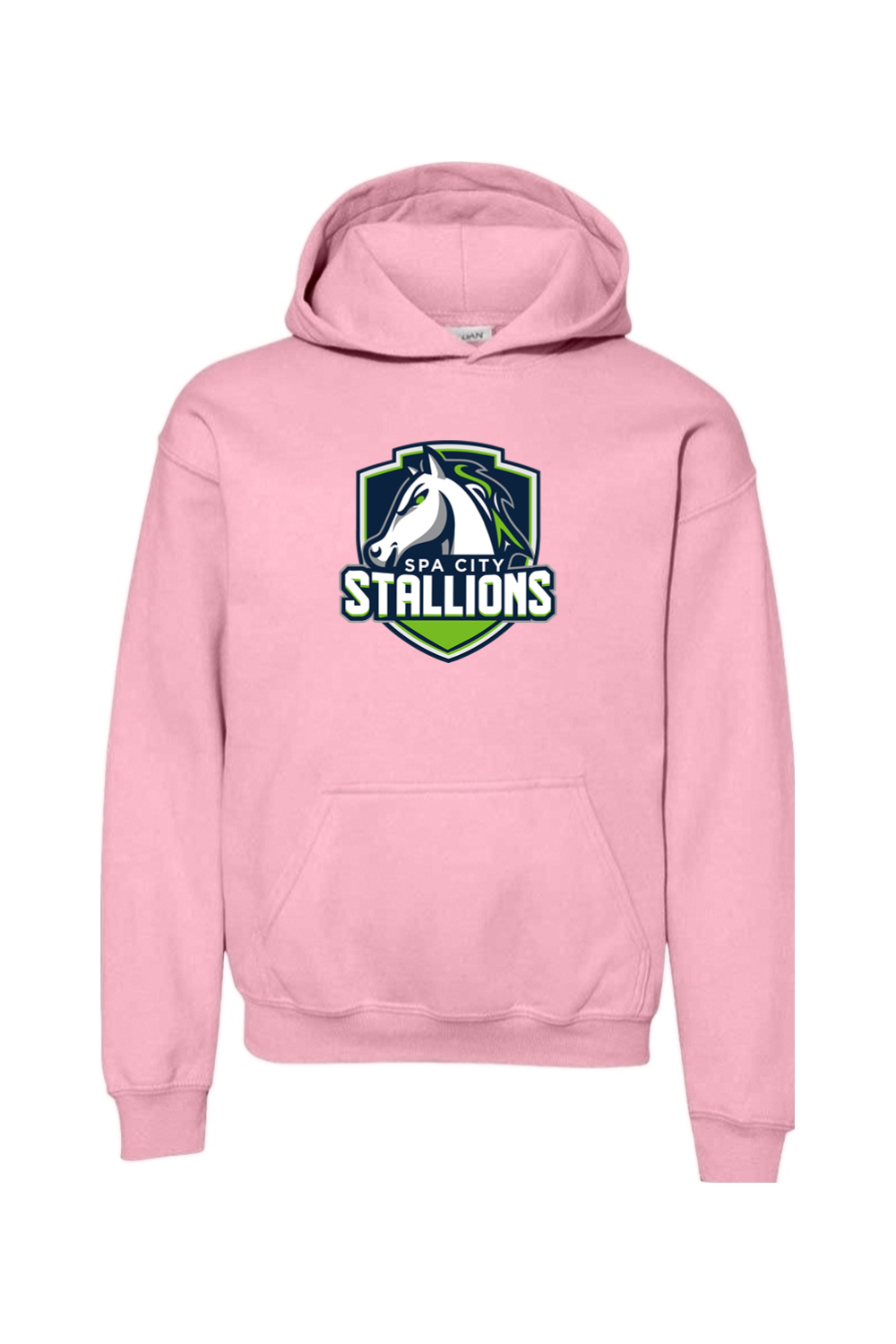 Spa City Stallions DTF Youth Heavy Blend Hooded Sweatshirt