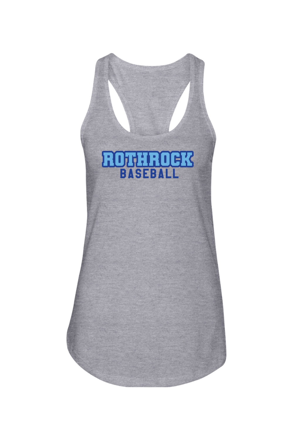 Rothrock Baseball Ladies Racerback Tank