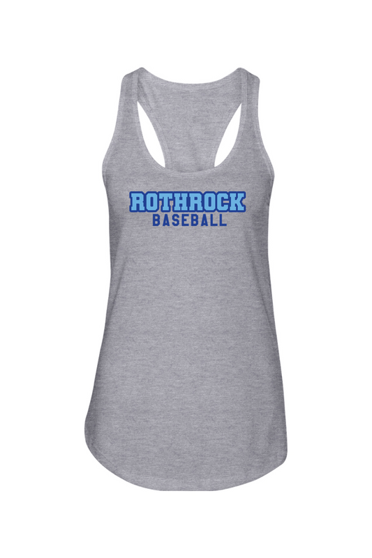 Rothrock Baseball Ladies Racerback Tank