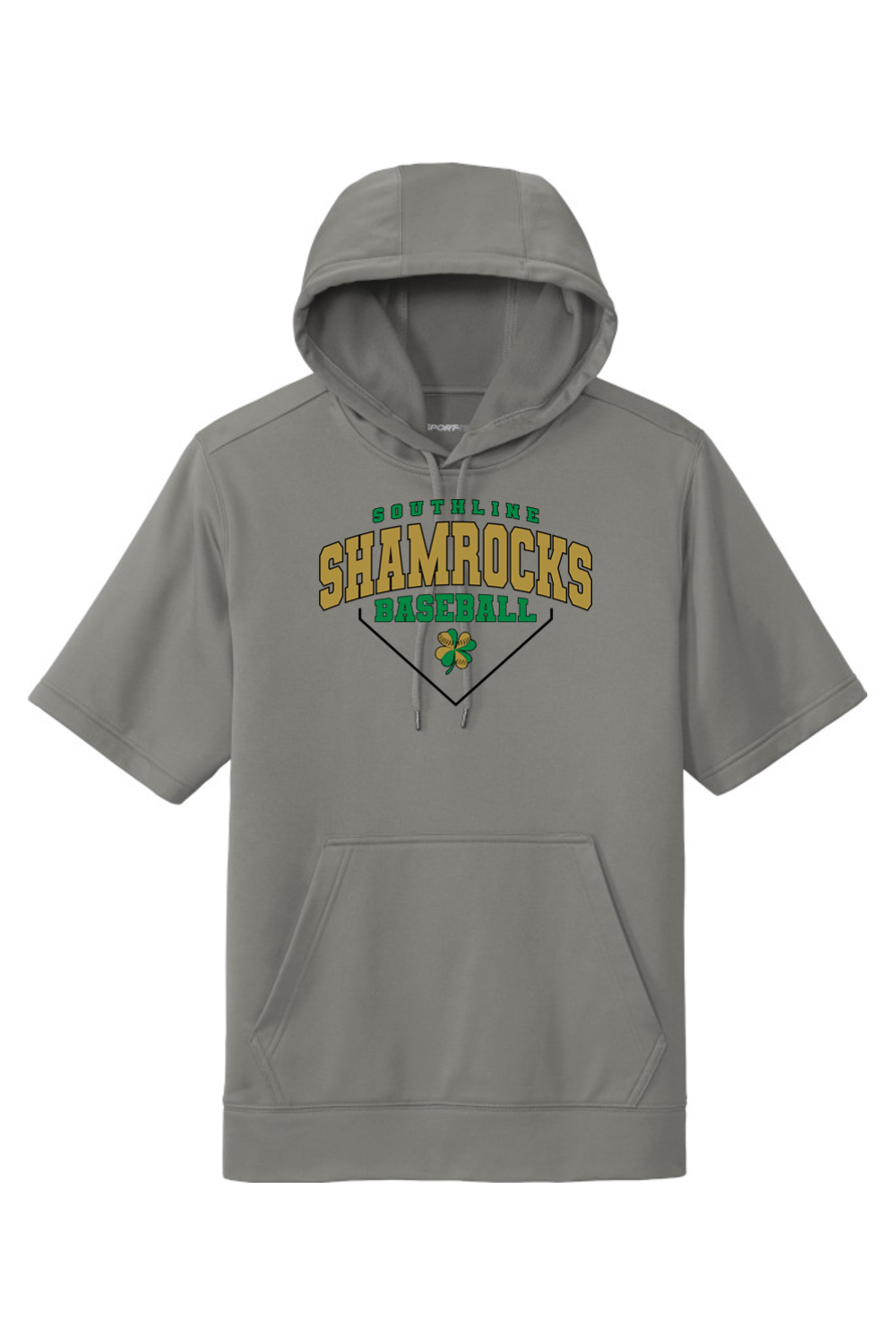 Shamrocks Baseball Fleece Short Sleeve Hooded Pullover
