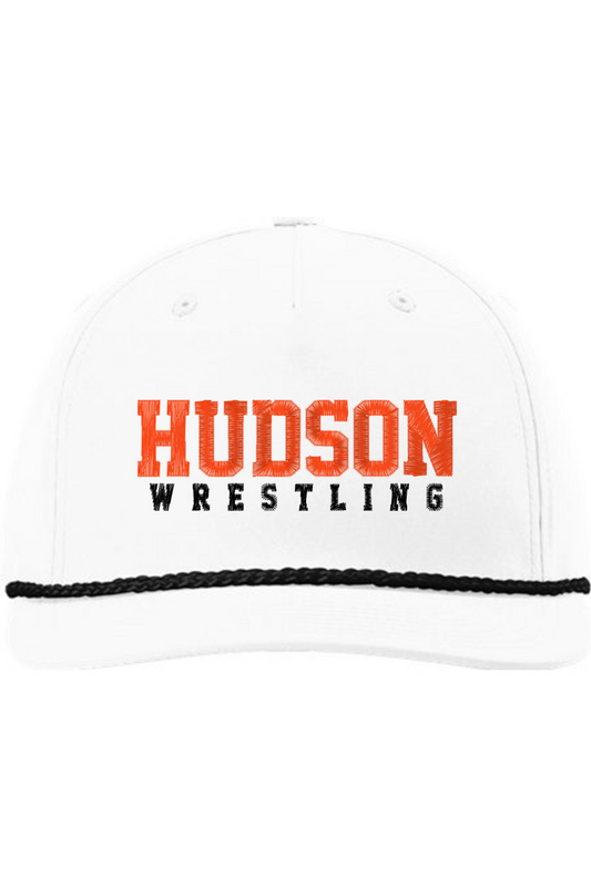 Hudson Wrestling Embroidered Five Panel Classic Rope Cap
