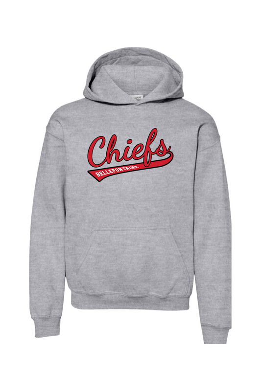 Bellefontaine Chiefs Youth Heavy Blend Hooded Sweatshirt