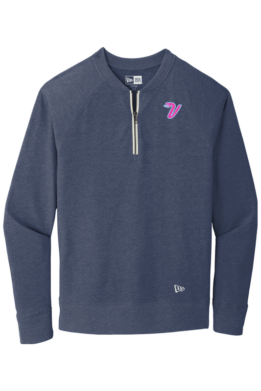 Greencastle Vipers New Era Sueded Cotton Blend 1/4-Zip Pullover