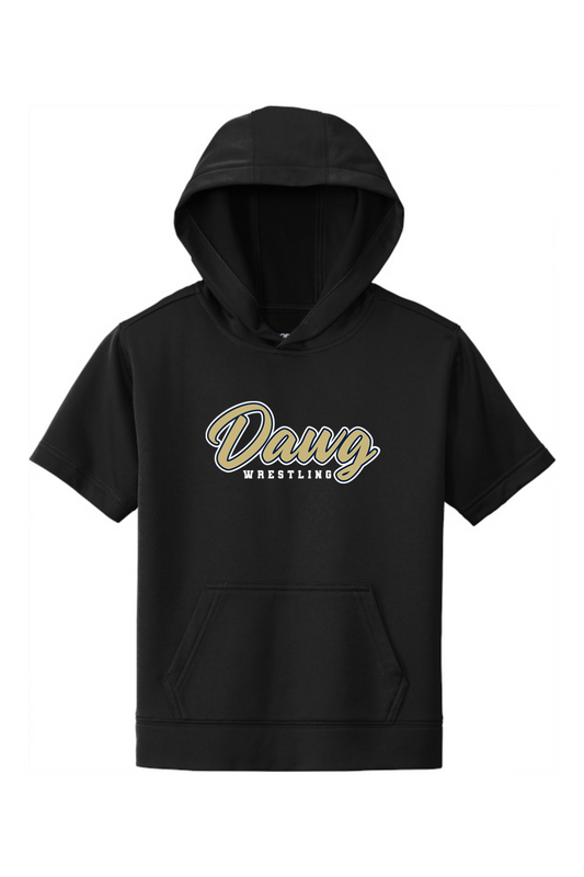 Otsego Middle School Wrestling DTF Youth Sport-Wick Fleece Short Sleeve Hooded Pullover