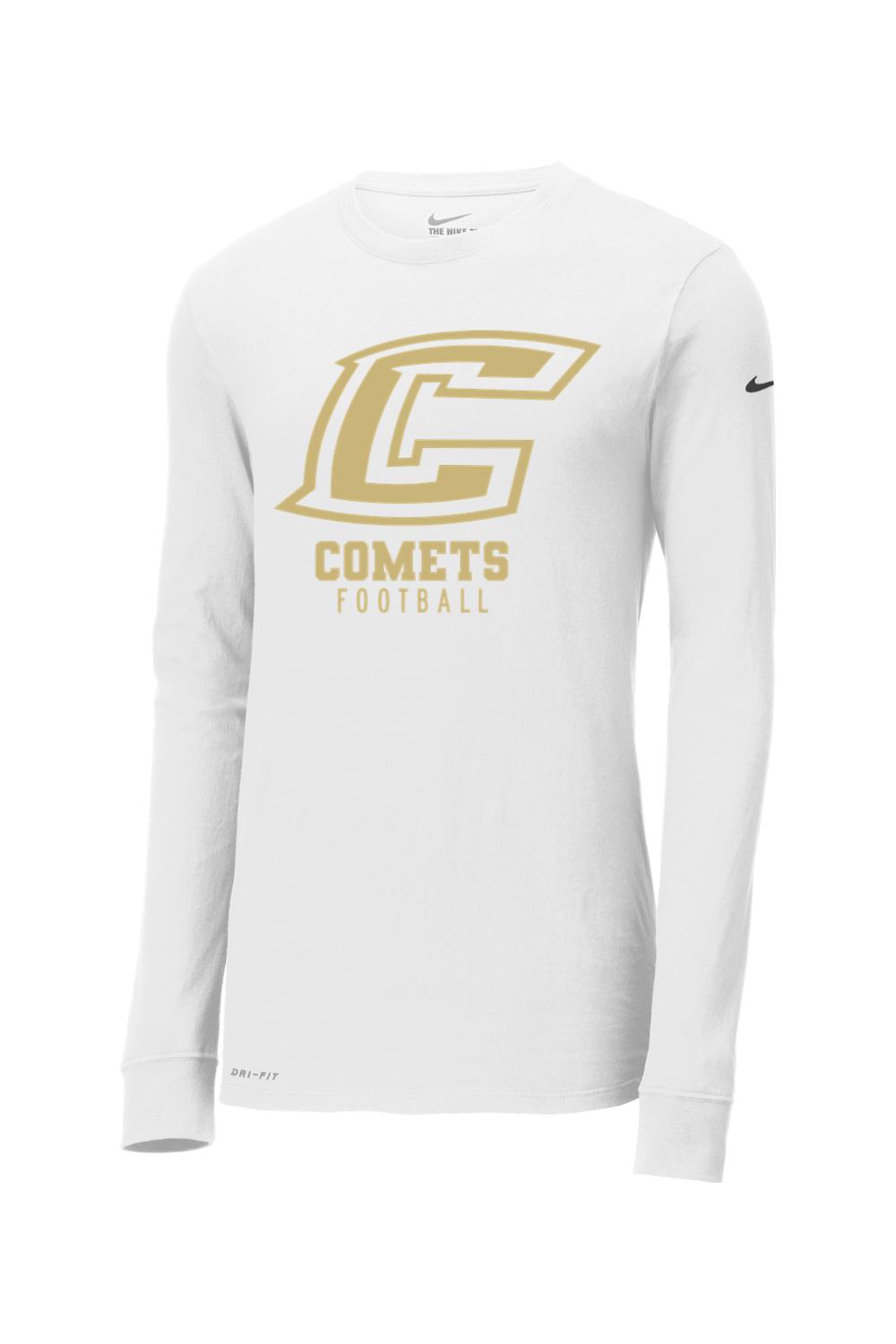 Comets Football DTF Nike Dri-FIT Cotton/Poly Long Sleeve Tee