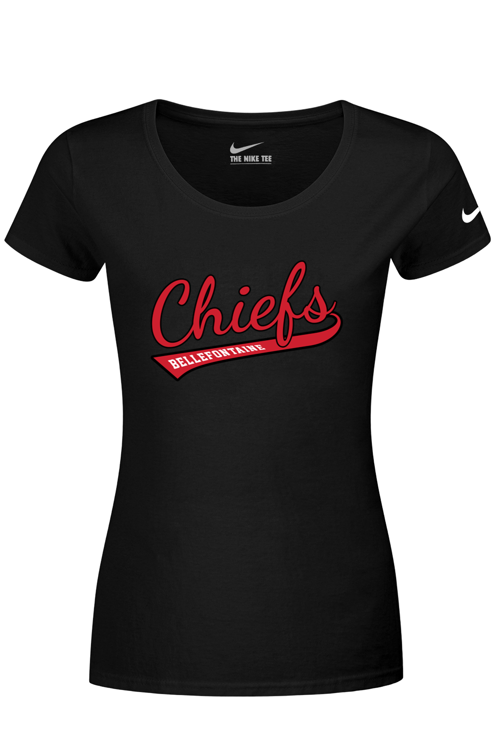 Bellefontaine Chiefs Nike Ladies Dri-FIT Cotton/Poly Scoop Neck Tee