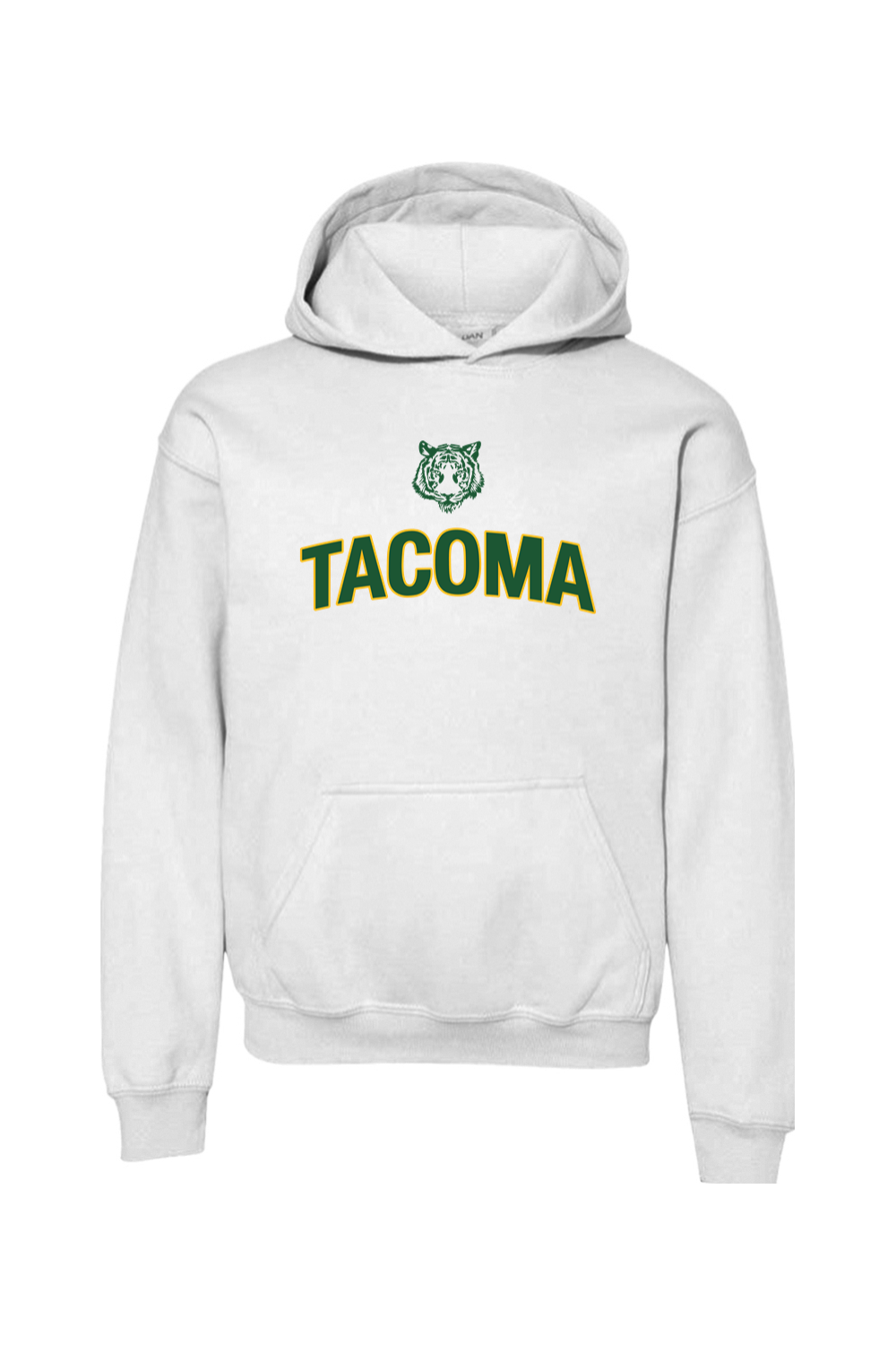 Tacoma Tigers Basketball DTF Youth Heavy Blend Hooded Sweatshirt