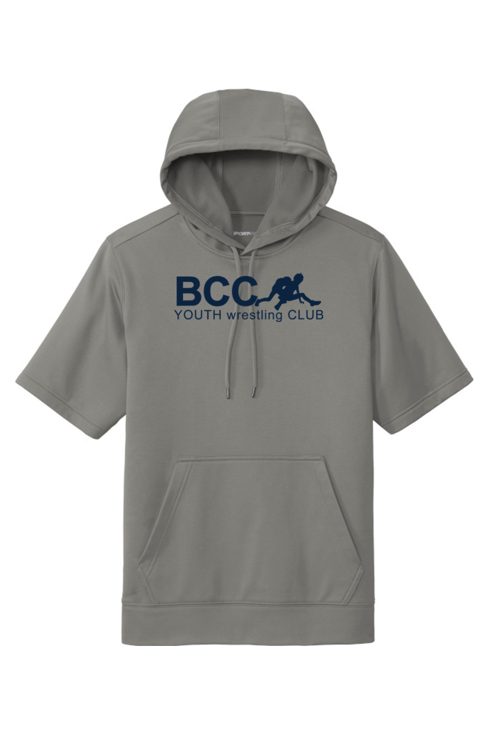 BCC Youth Wrestling Fleece Short Sleeve Hooded Pullover