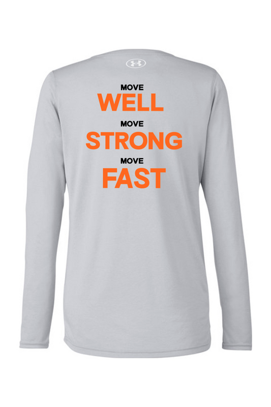 Bulldog Power DTF Under Armour Ladies' Team Tech Long-Sleeve T-Shirt