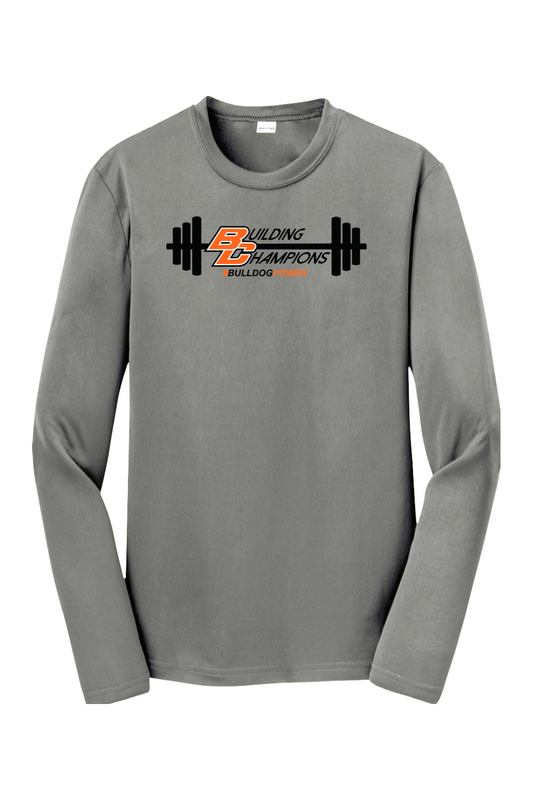 Bulldog Power DTF Youth Long Sleeve Performance Tee