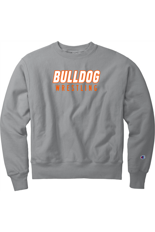 BC Youth Boys Wrestling DTF Champion Reverse Weave Garment-Dyed Crewneck Sweatshirt