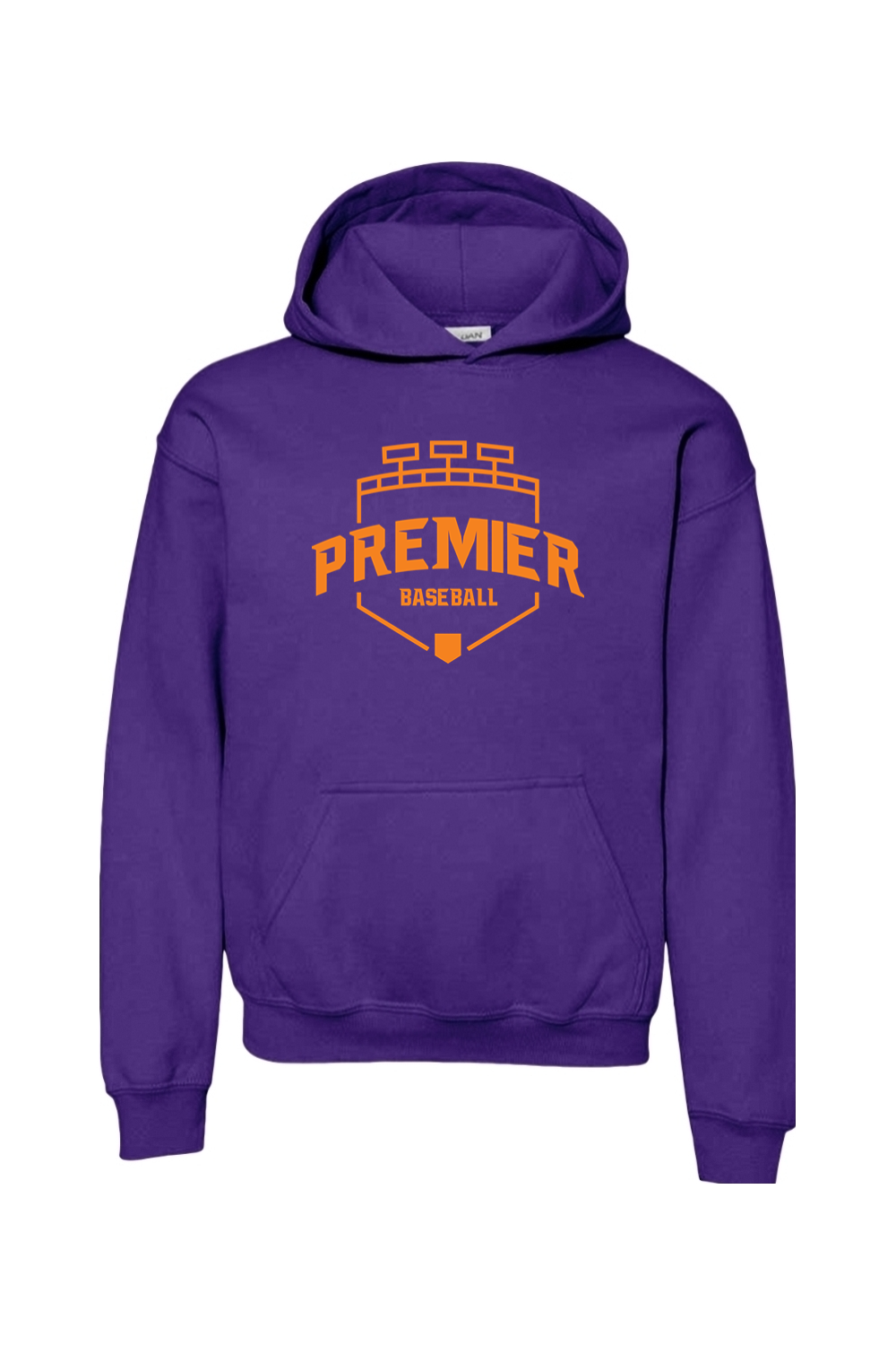 Premier Baseball AZ Youth Hooded Sweatshirt - Orange Logo