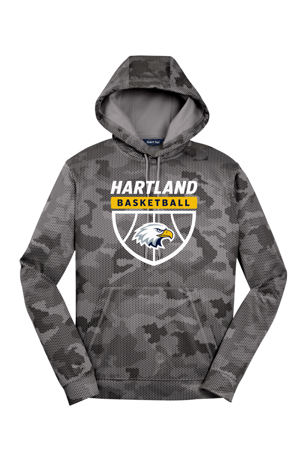 Hartland Basketball Sport-Wick CamoHex Fleece Hooded Pullover