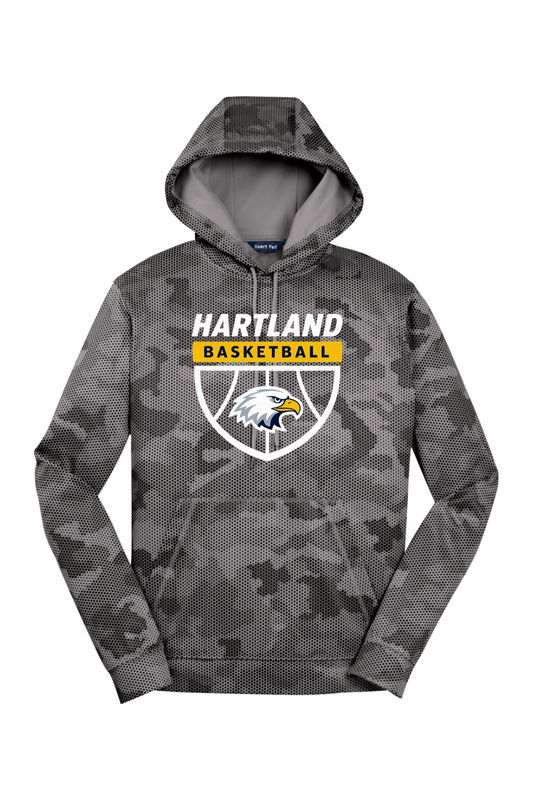 Hartland Basketball Sport-Wick CamoHex Fleece Hooded Pullover