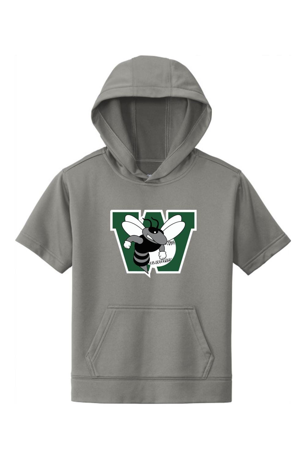 Williamston Stings Youth Fleece Short Sleeve Hooded Pullover