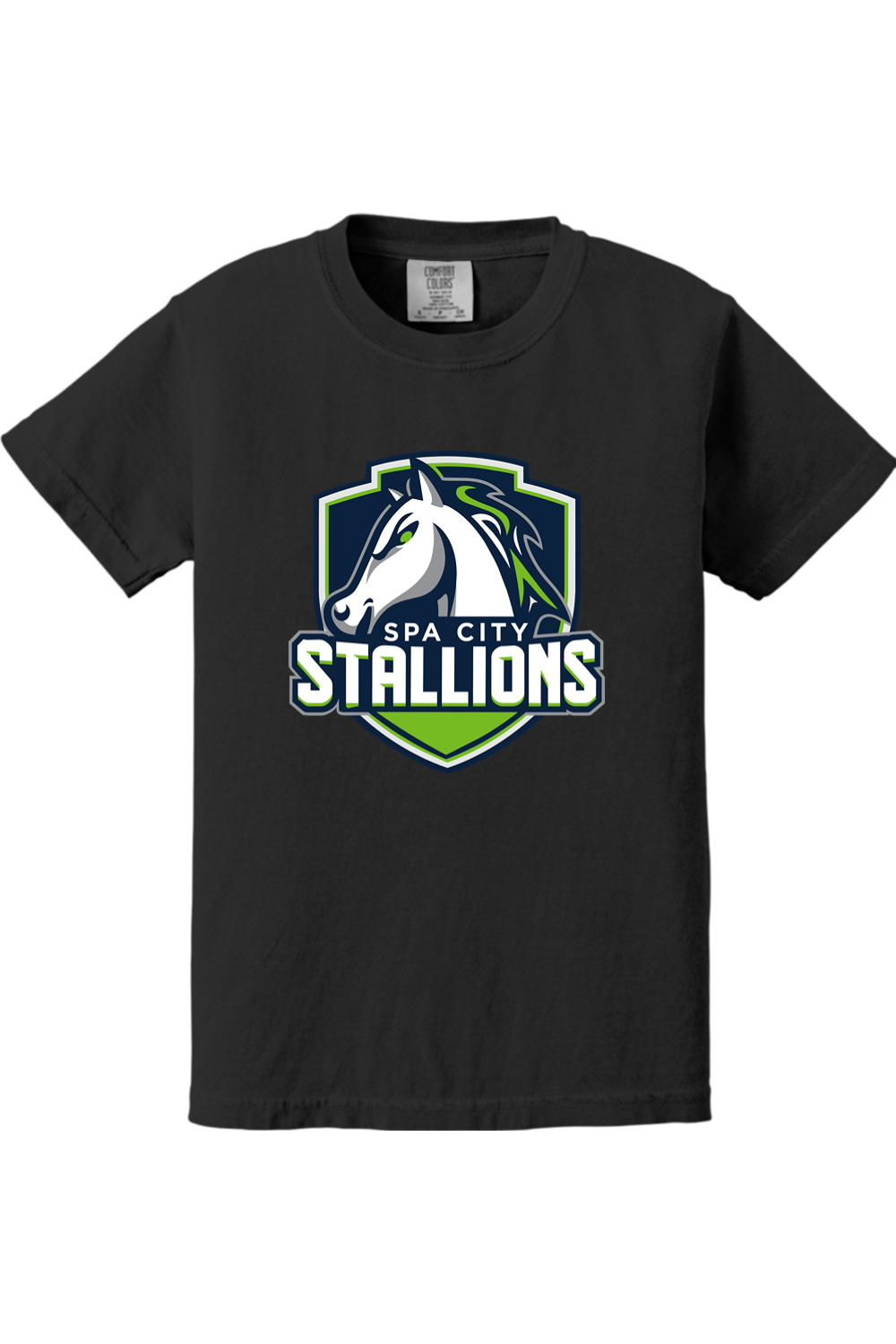 Spa City Stallions DTF Comfort Colors Youth Midweight Ring Spun Tee