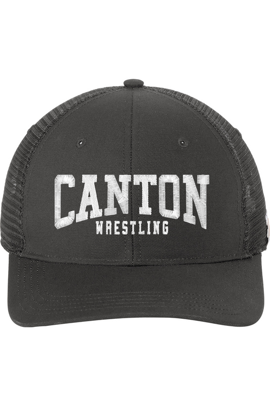 Canton Wrestling Embroidered Carhartt Canvas Mesh Back Cap