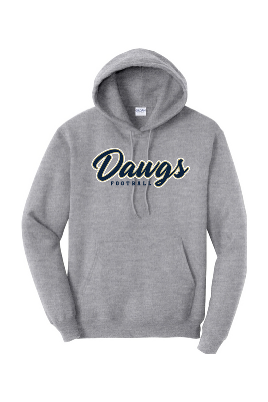 Otsego Football Navy Logo Heavy Blend Hooded Sweatshirt
