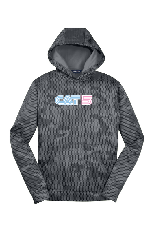 Youth Sport-Tek Sport-Wick CamoHex Fleece Hooded Pullover