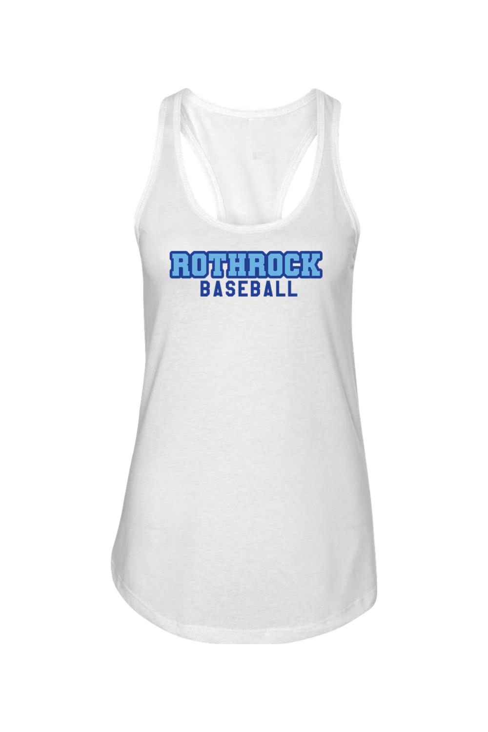Rothrock Baseball Ladies Racerback Tank