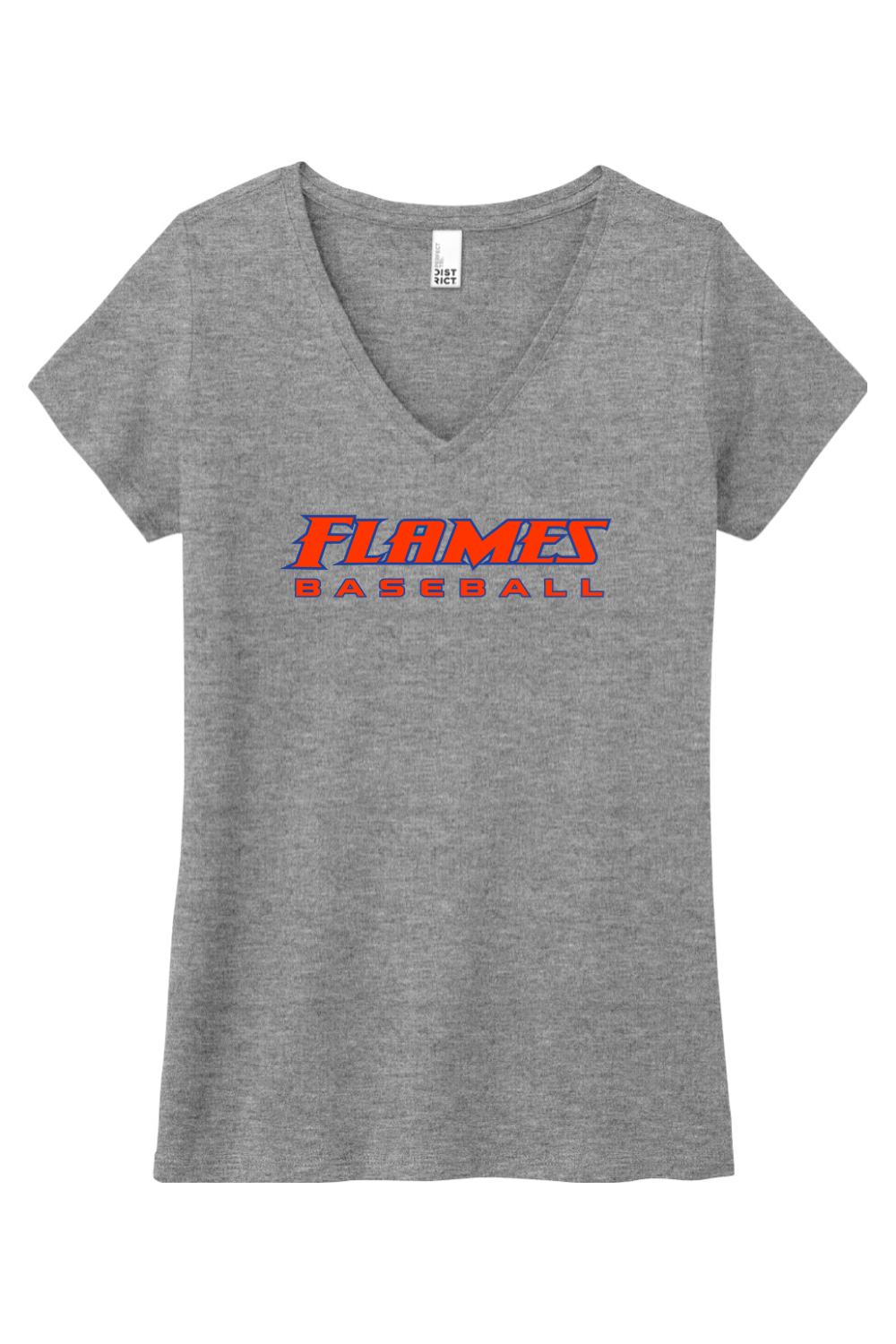 Flames MI Baseball DTF Women’s Perfect Tri V-Neck Tee