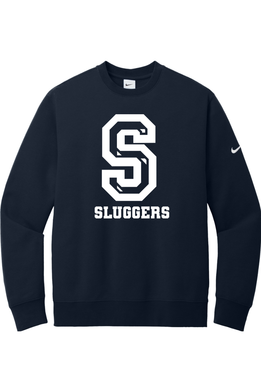 Sluggers Academy DTF Nike Club Fleece Sleeve Swoosh Crew