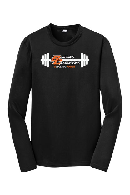 Bulldog Power DTF Youth Long Sleeve Performance Tee