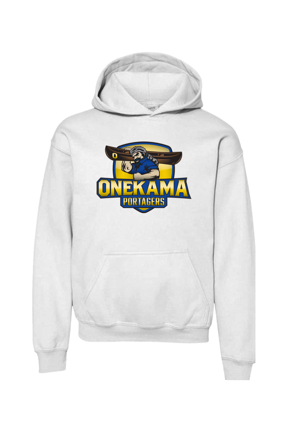 Onekama Portagers Football Youth Heavy Blend Hooded Sweatshirt