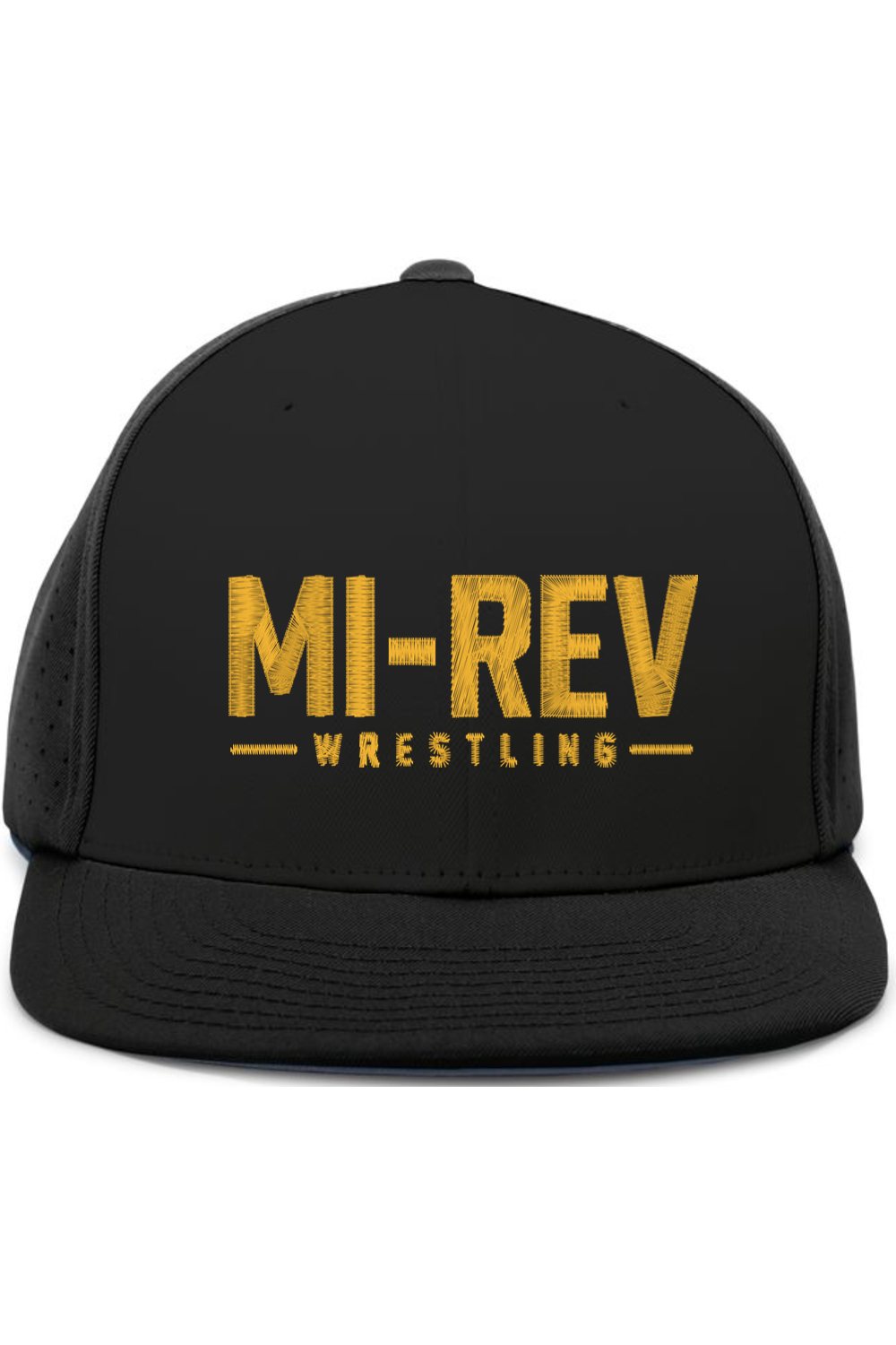 MI-REV Wrestling Embroidered Pacific Headwear Perforated F3 Performance Flexfit Cap