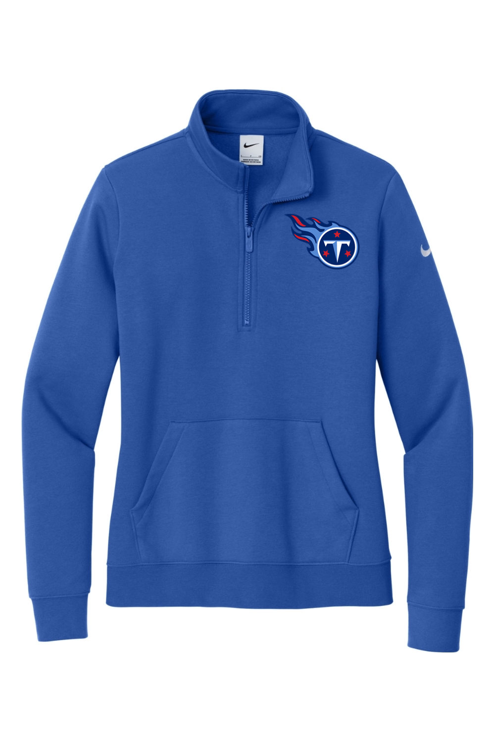 Weddington Titans Football DTF Nike Ladies Club Fleece Sleeve Swoosh 1/2-Zip