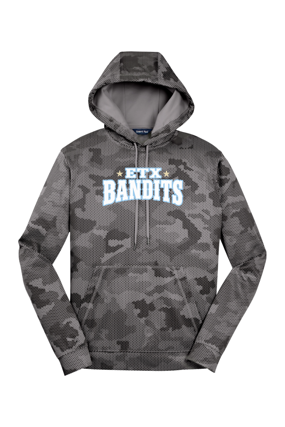 ETX Bandits DTF CamoHex Fleece Hooded Pullover