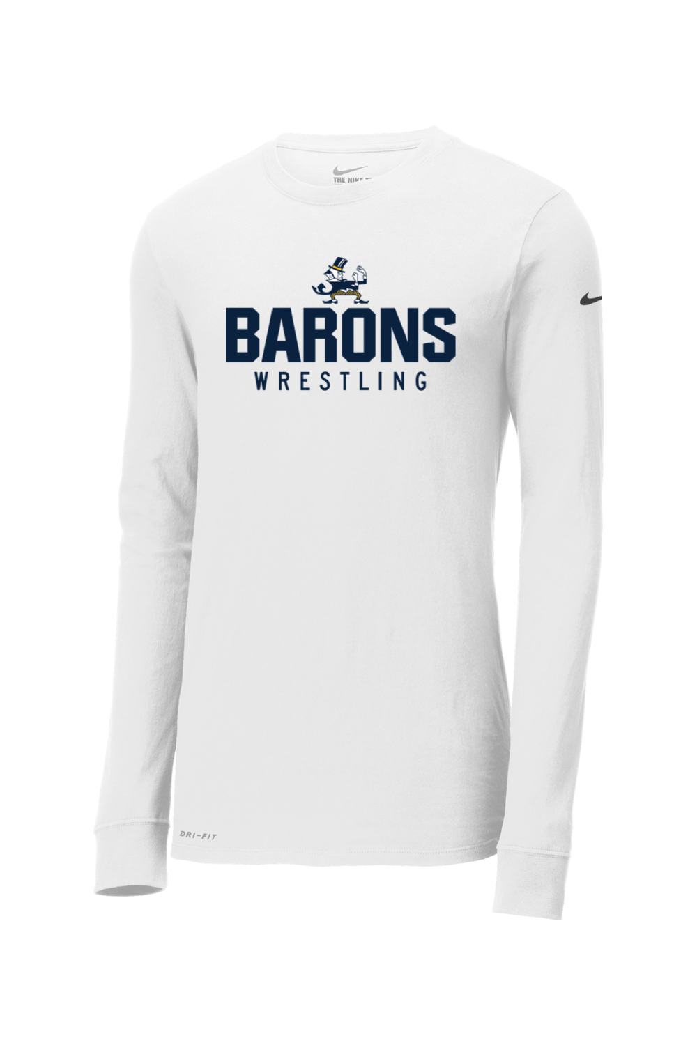 B-CC Wrestling DTF Nike Dri-FIT Cotton/Poly Long Sleeve Tee