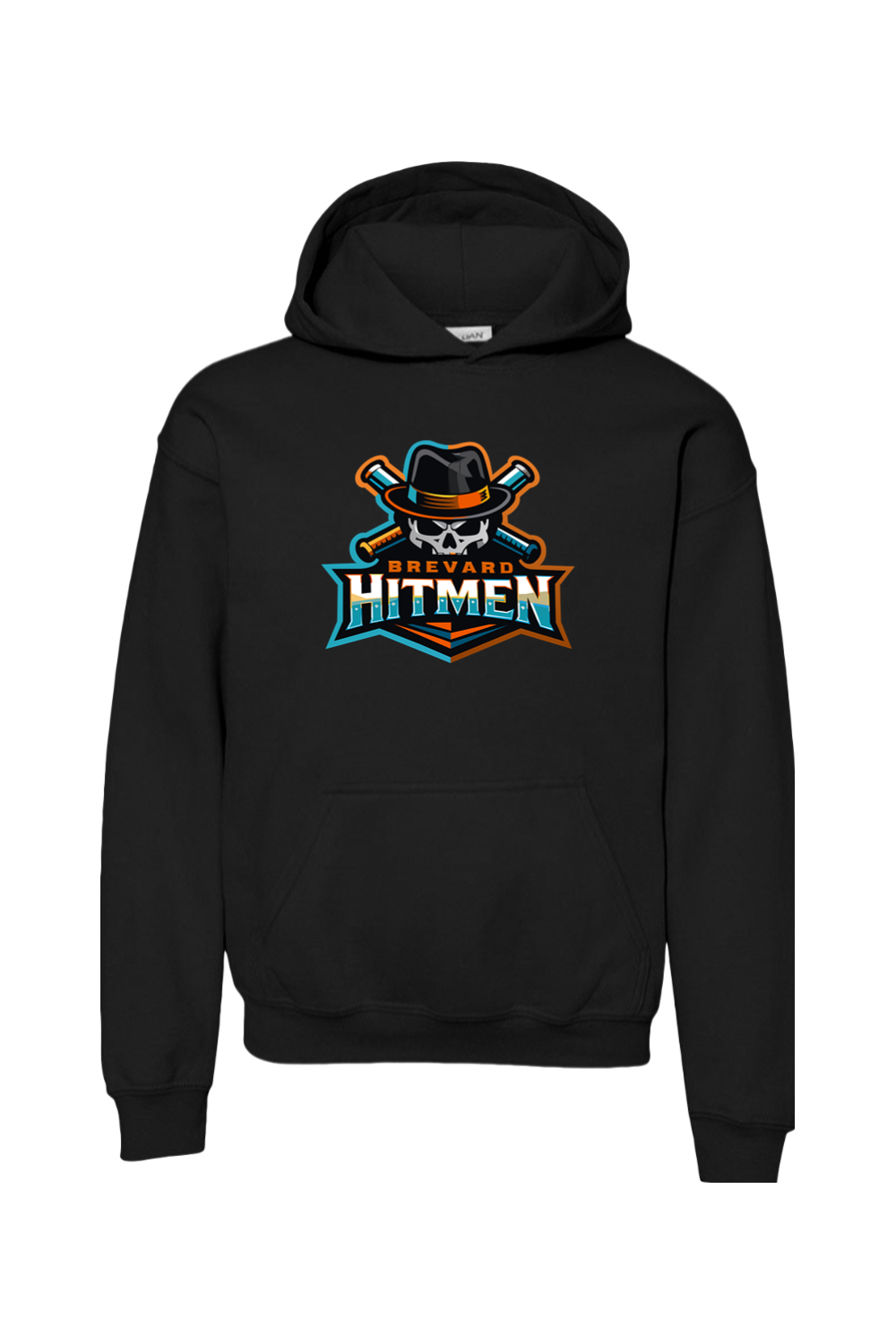 Brevard Hitmen DTF Youth Heavy Blend Hooded Sweatshirt