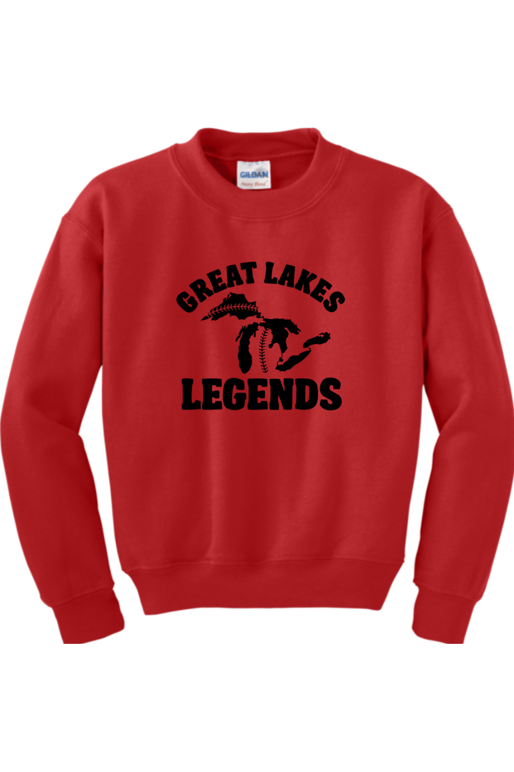 Great Lakes Legends Youth Heavy Blend Crewneck Sweatshirt