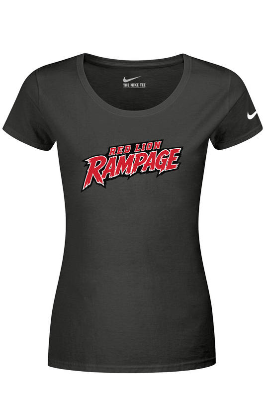 Red Lion Rampage DTF Nike Ladies Dri-FIT Cotton/Poly Scoop Neck Tee