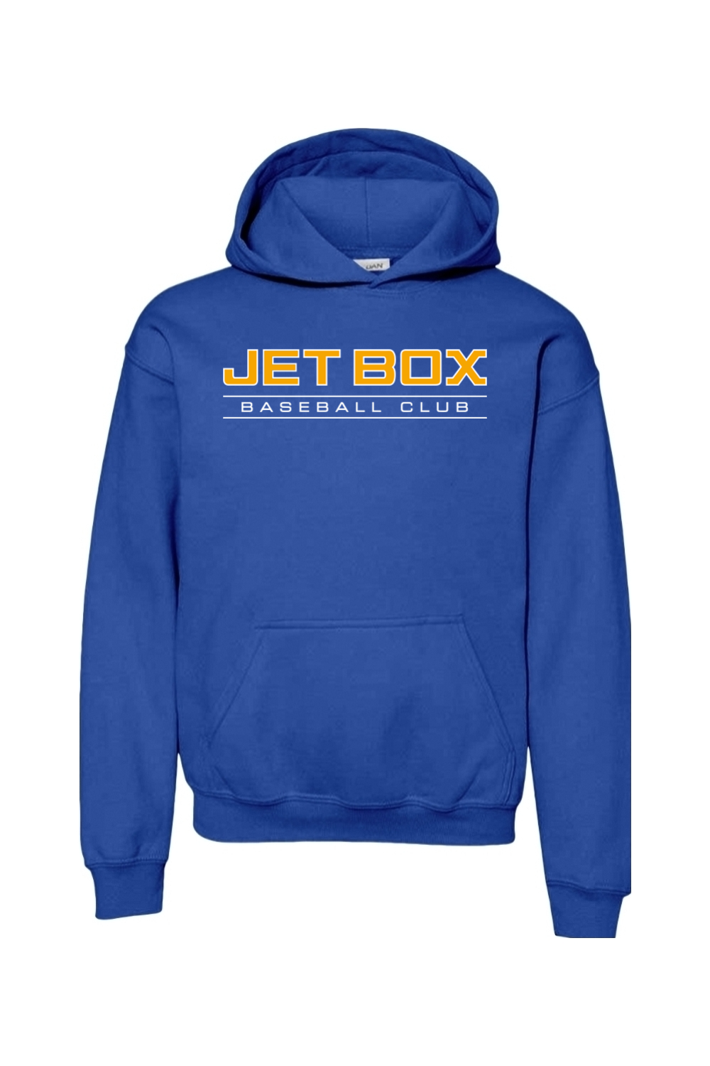 Jet Box Baseball DTF Youth Heavy Blend Hooded Sweatshirt