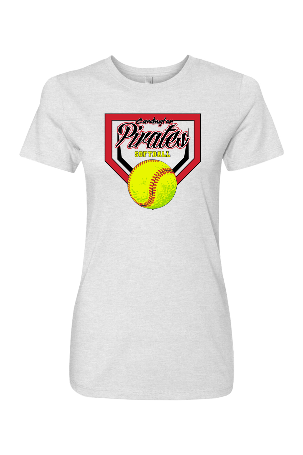 Cardington Pirates Softball DTF Women's Triblend Crew