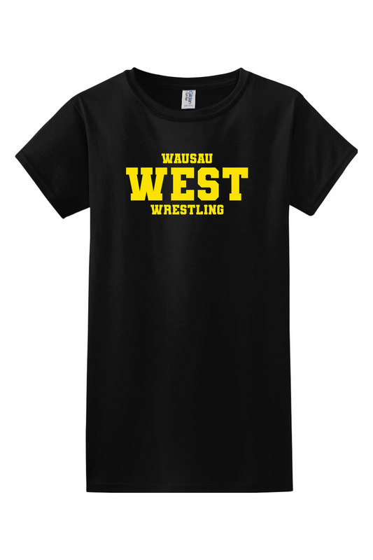 Wausau West Wrestling DTF Ladies' T-Shirt